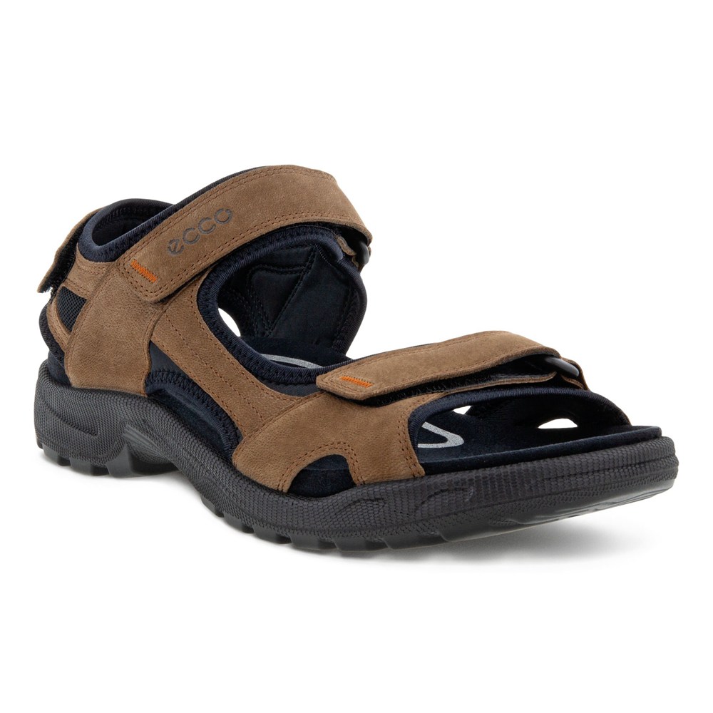 ECCO Mens Sandals Brown/Black - Onroads - LZX-435812